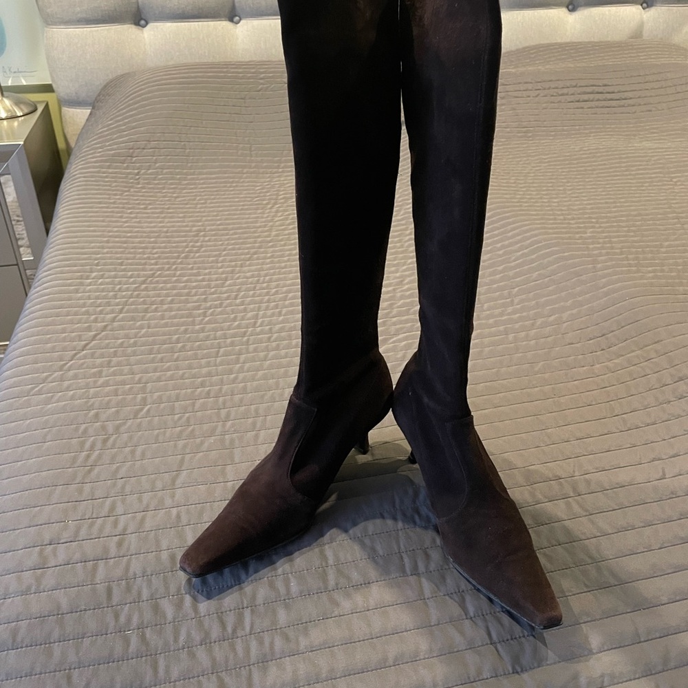 Stuart Weitzman Brown Over the Knee Boots
